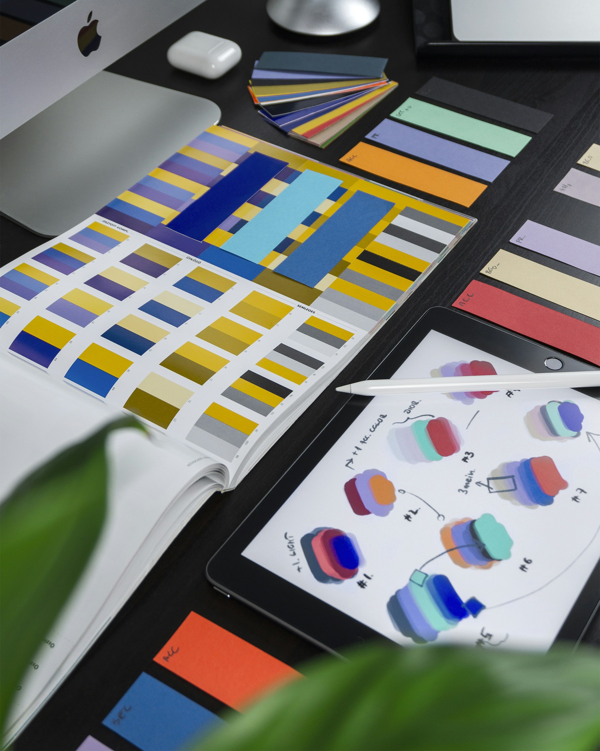 Color code book for branding and creative design