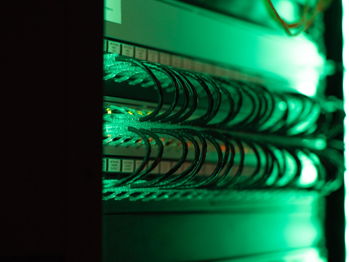 Cloud server infrastructure dashboard displaying uptime and traffic metrics